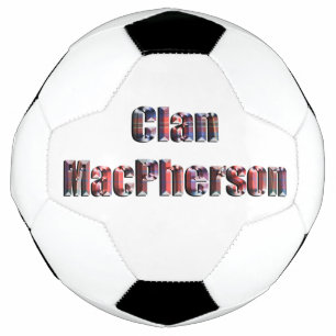 Ballon De Foot Clan Macpherson Tartan Nom, Soccerball