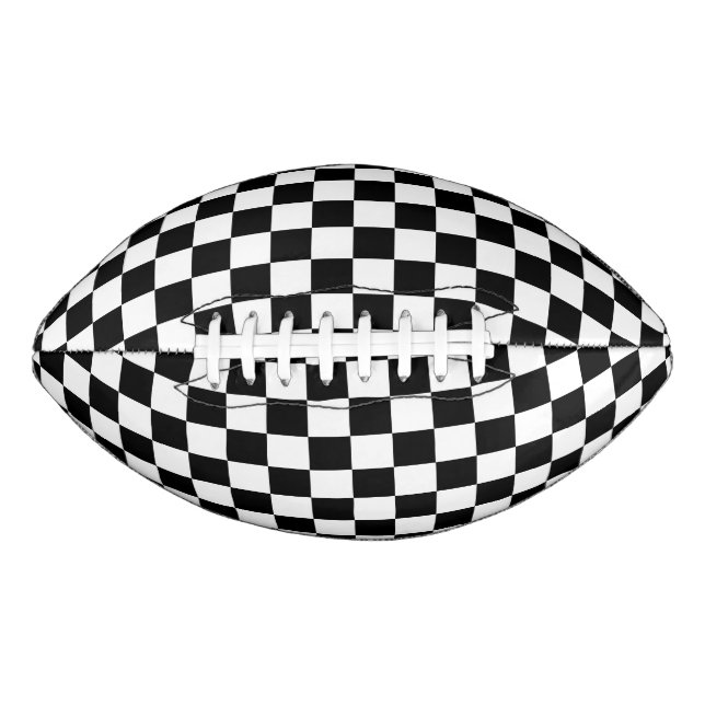 Ballon De Foot Classic Checkerboard Motif noir blanc (Devant)