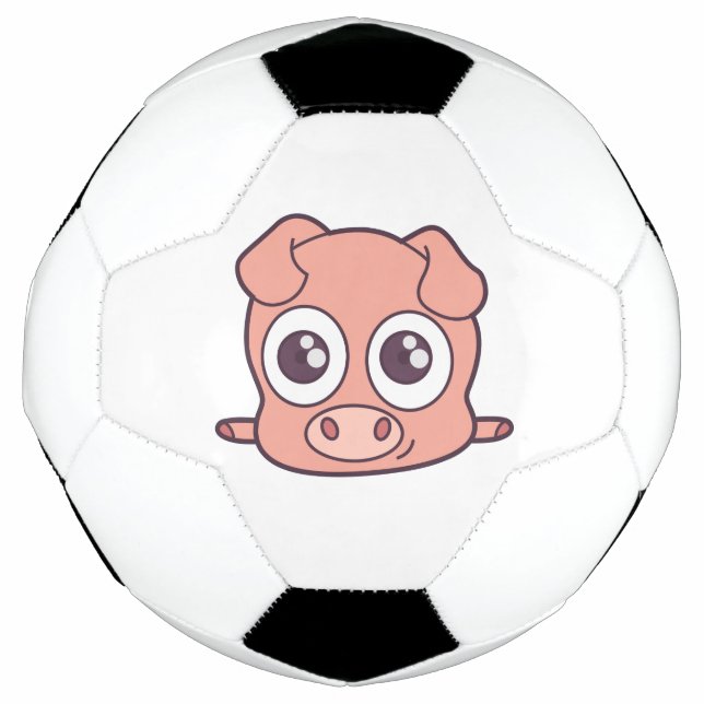 Ballon De Foot Clipart mignon de porc (Devant)