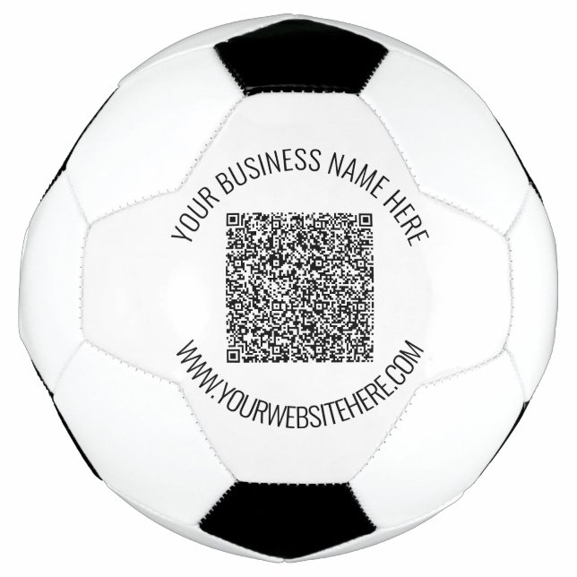 Ballon De Foot Code QR et texte personnalisé professionnel person (Devant)