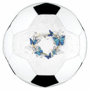 Ballon De Foot Coeur bijoux avec papillons Morpho