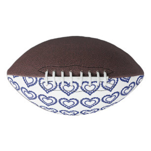 Ballon De Foot Coeur bleu saphir