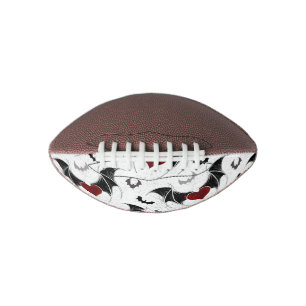Ballon De Foot Coeur d'Halloween avec ailes de chauve-souris noir