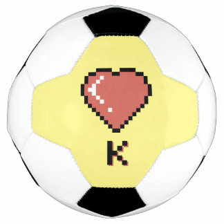 Ballon De Foot Coeur King contour noir