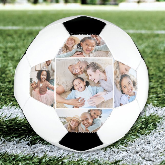 Ballon De Foot Collage photo Simple et élégant (Photo Collage Simple Elegant Picture Soccer Ball)