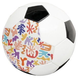 Ballon De Foot Colorful Matisse Motif Formes botaniques Abstraite