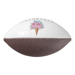 Ballon De Foot Cône rose Sakura crème glacée gaufre