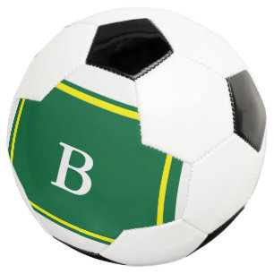 Ballon De Foot Contemporain Design vert/Jaune