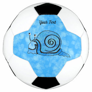 Ballon De Foot Coque Motif de teinture bleu de l'escargot de dess