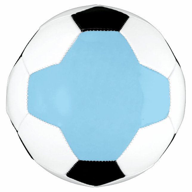 Ballon De Foot couleur bleu bébé (Devant)