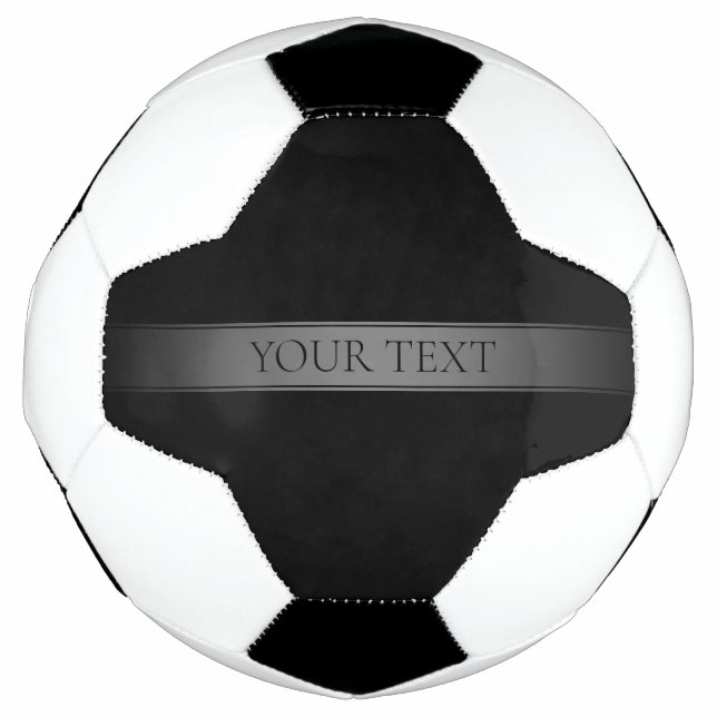 Ballon De Foot Couleur modifiable de bande de dégradé simple et é (Devant)