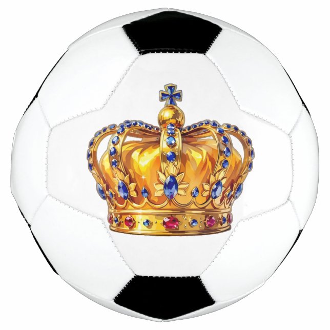 Ballon De Foot Couronne royale en or (Devant)