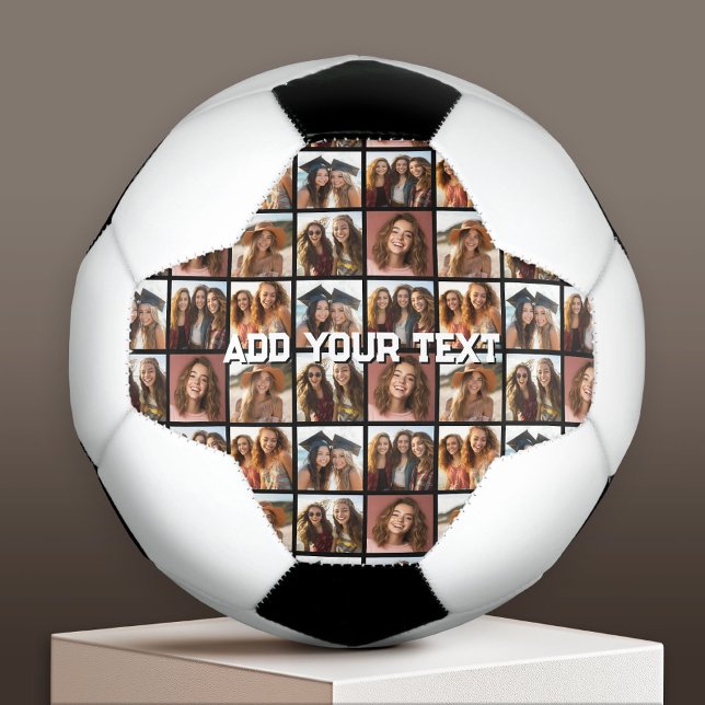 Ballon De Foot Créer un collage photo personnalisé - 6 photos - T (Custom Soccer Ball)