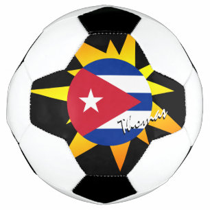 Ballon De Foot Cuba Football & drapeau cubain / BANG