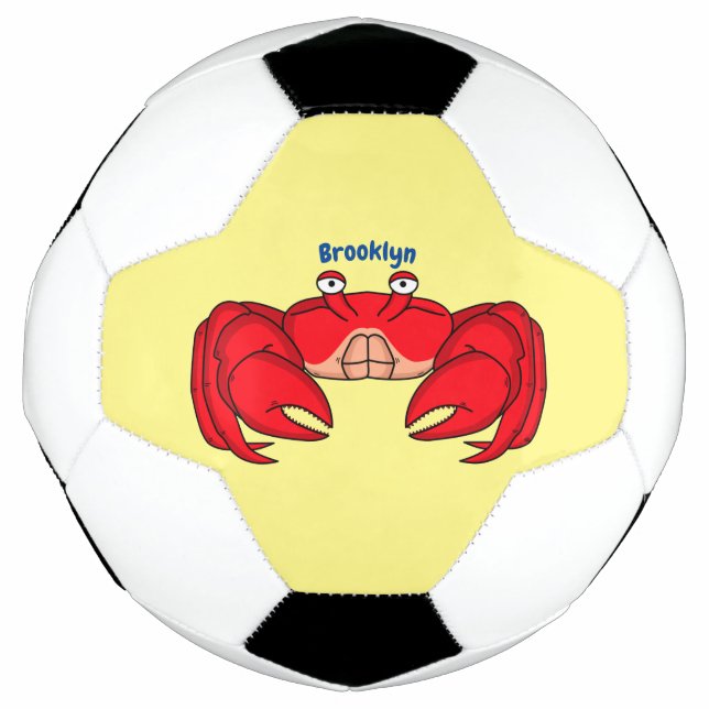 Ballon De Foot Cute red crab cartoon (Devant)