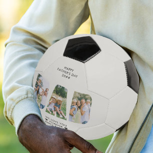 Ballon De Foot DAD Lettre découpée photo Collage texte personna