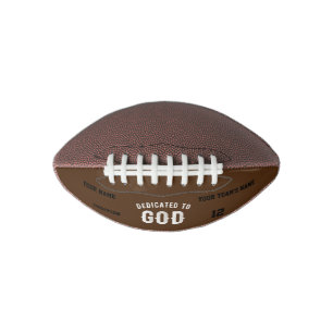 BALLON DE FOOT DÉDIÉ À DIEU PERSONNALISABLE COOL TEXTE BLANC