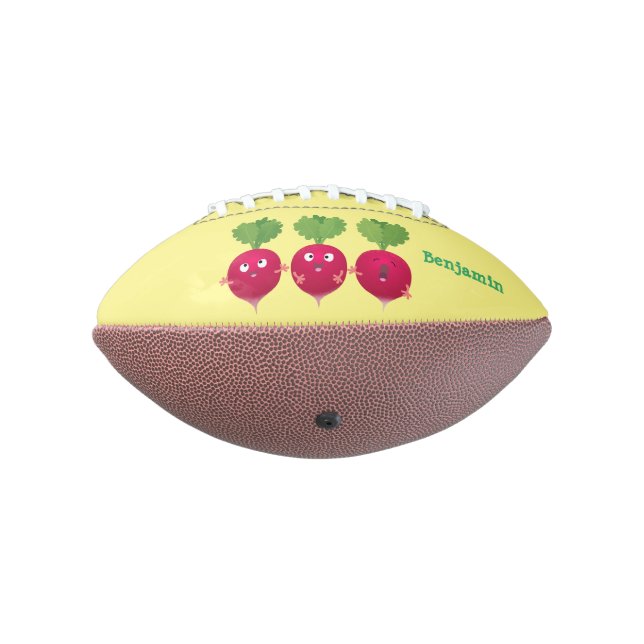 Ballon De Foot Des radis mignons chantant des légumes de dessin a (Tourné à 270°)