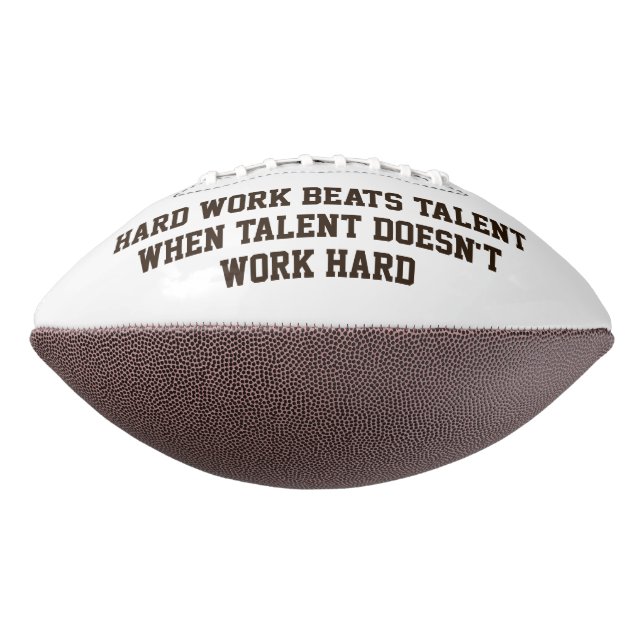 Ballon De Foot Devis de motivation pour le travail difficile Foot (Tourné à 270°)