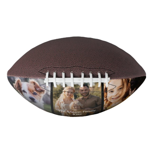 Ballon De Foot Do-it-yourself Photo personnalisée Nom de famille  (Devant)