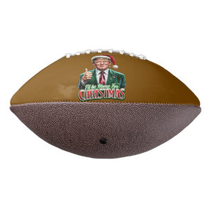 Ballon De Foot Donald Trump Noël Le chapeau du Père Noël monte