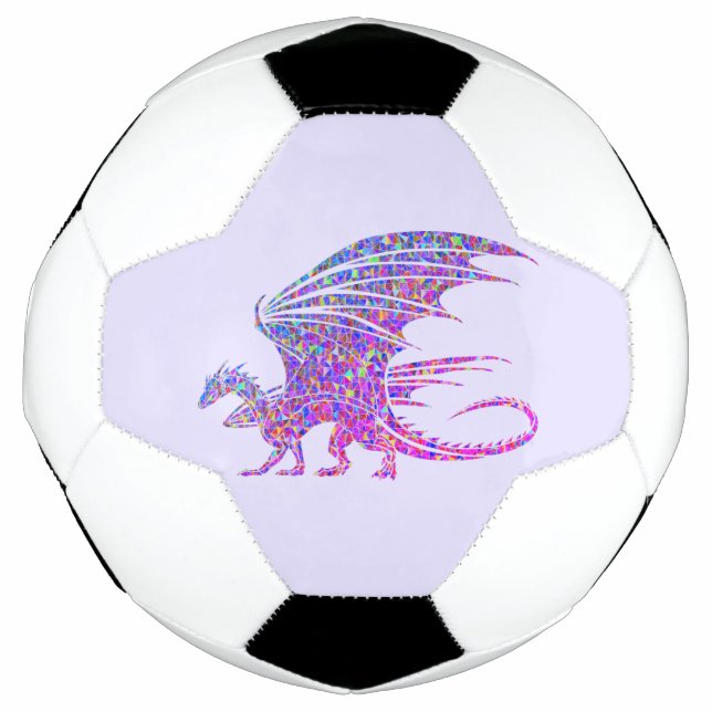 Ballon De Foot Dragon de mosaïque Extraordinaire violet (Devant)