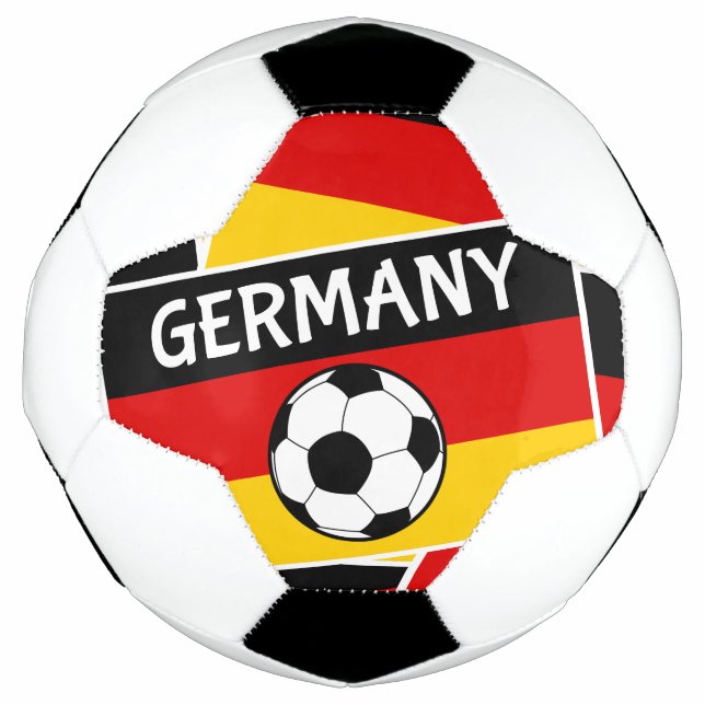 Ballon De Foot Drapeau Allemand Football Soccer Ball Collage (Devant)
