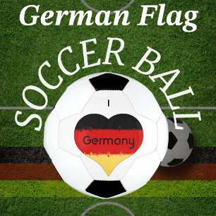 Ballon De Foot Drapeau allemand I Heart Allemagne