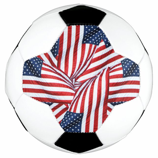 Ballon De Foot Drapeau américain 2412 (Devant)