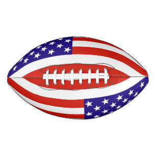 Ballon De Foot Drapeau américain rouge, blanc et bleu