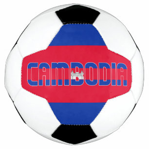Ballon De Foot Drapeau cambodgien adorable patriotique