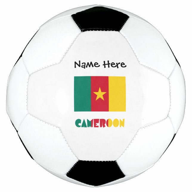 Ballon De Foot Drapeau camerounais et camerounais Personnalisé (Devant)