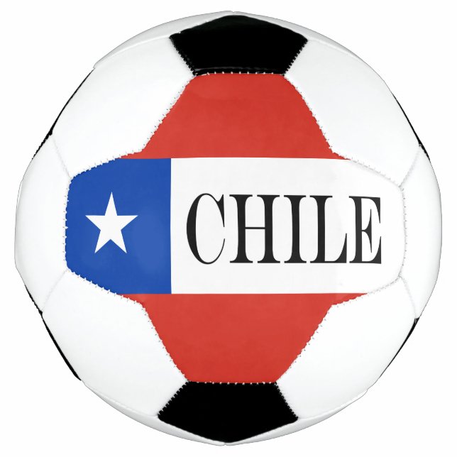 Ballon De Foot Drapeau chilien patriotique (Devant)