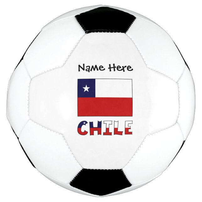 Ballon De Foot Drapeau chilien personnalisé  (Devant)