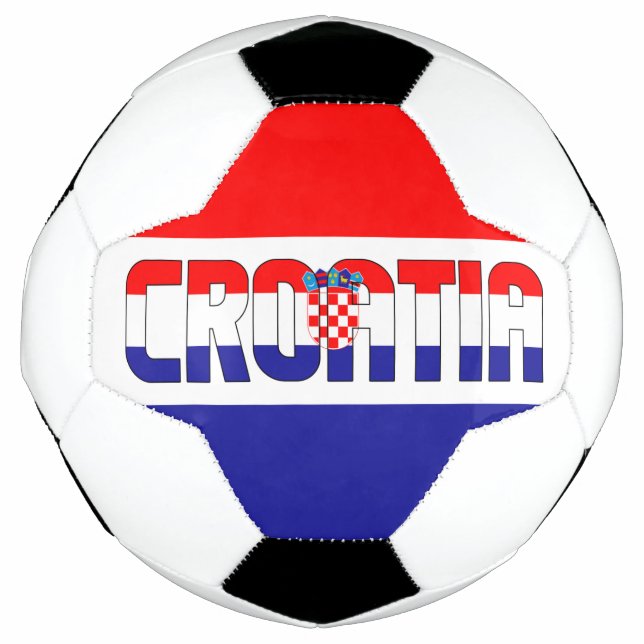 Ballon De Foot Drapeau de Croatie adorable patriotique (Devant)