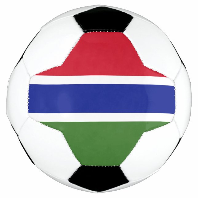 Ballon De Foot Drapeau de Gambie (Devant)