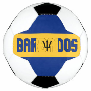 Ballon De Foot Drapeau de la Barbade adorable patriotique