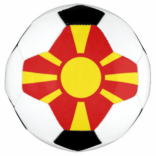 Ballon De Foot Drapeau de la Macédoine du Nord