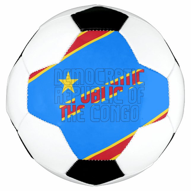 Ballon De Foot Drapeau de la République démocratique du Congo ado (Devant)