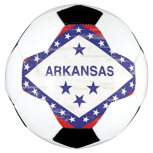 Ballon De Foot Drapeau de l'Arkansas (Devant)