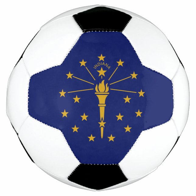 Ballon De Foot Drapeau de l'État de l'Indiana (Devant)
