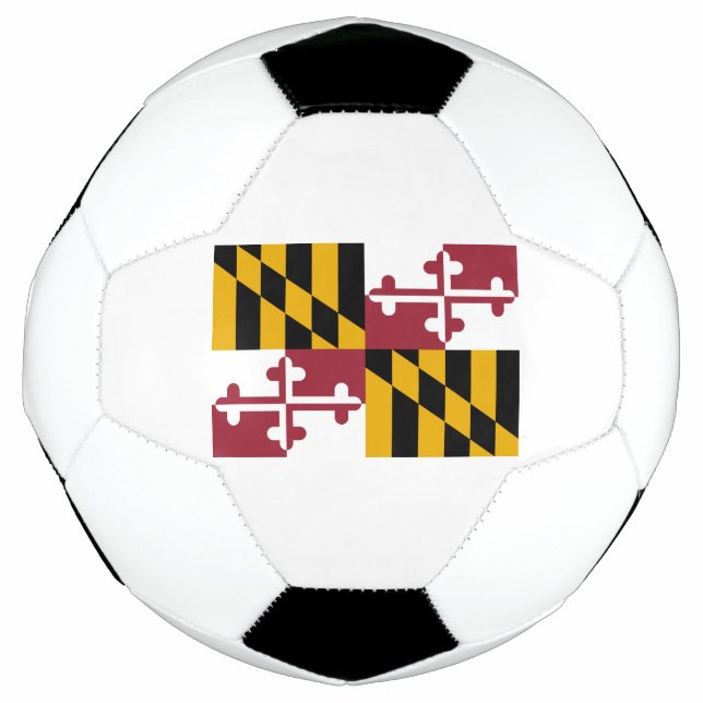 Ballon De Foot Drapeau de l'État du Maryland (Devant)