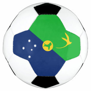 Ballon De Foot Drapeau de l'île Christmas