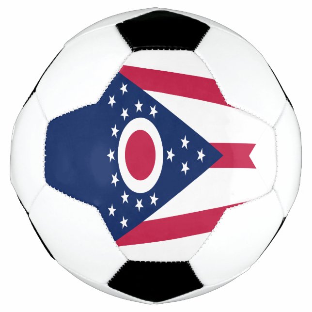 Ballon De Foot Drapeau de l'Ohio (Devant)