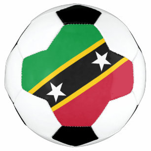 Ballon De Foot Drapeau de Saint-Kitts-et-Nevis
