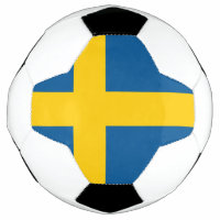 Drapeau de Suède balle de football