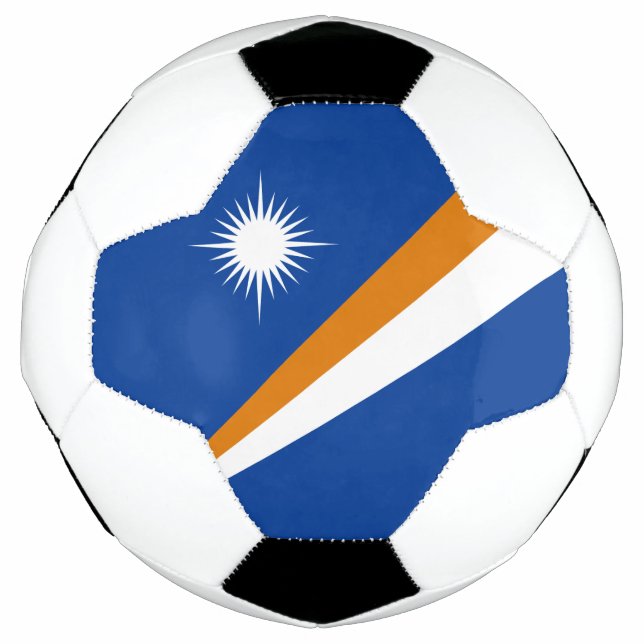 Ballon De Foot Drapeau des Îles Marshall (Devant)