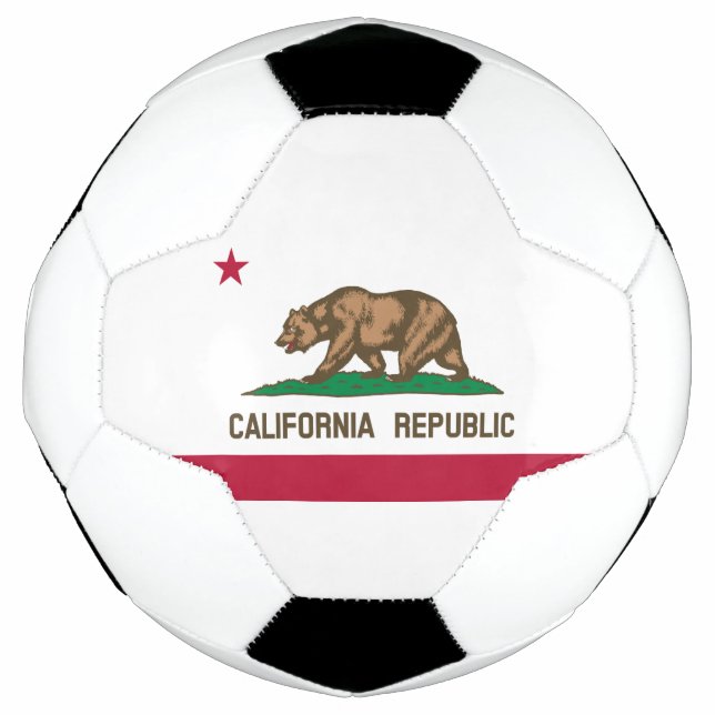 Ballon De Foot Drapeau d'État de la République de Californie (Devant)