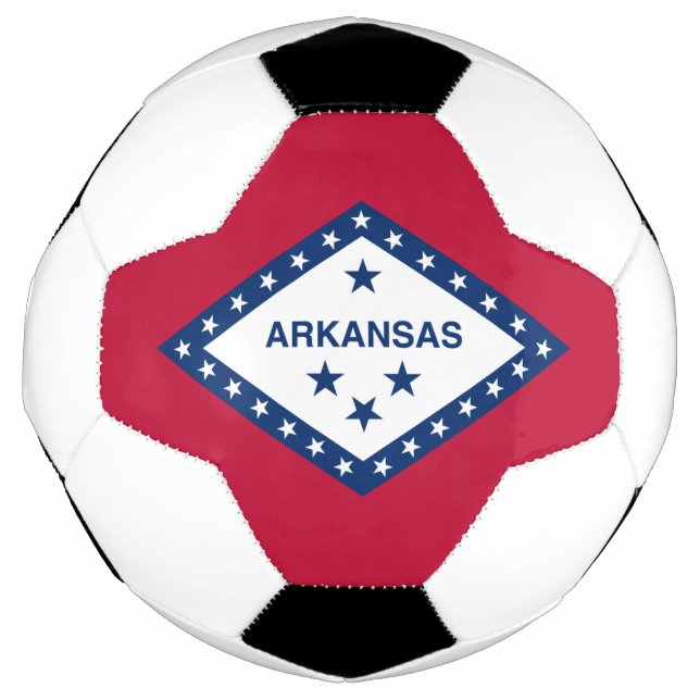 Ballon De Foot Drapeau d'État de l'Arkansas (Devant)