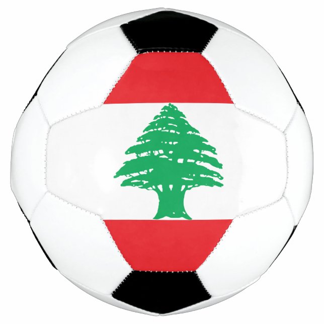 Ballon De Foot Drapeau du Liban (Devant)